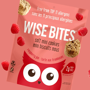 Raspberry Pie Soft Mini Cookies 4 Pack - Wise Bites