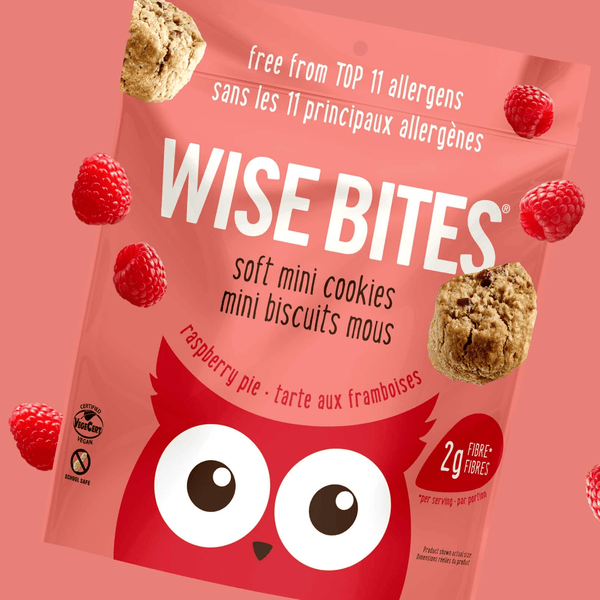 Raspberry Pie Soft Mini Cookies 4 Pack - Wise Bites