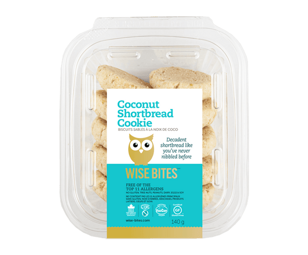 Coconut Shortbread Cookies - Vegan, GF - Wise Bites