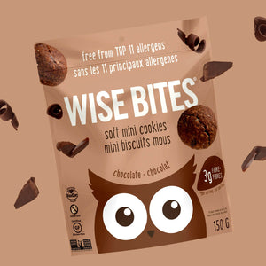 Chocolate Soft Mini Cookies 4 Pack - Wise Bites