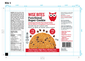 Functional Super Cookies -Oat & Quinoa Chocolate Chip (24-pack) - Wise Bites