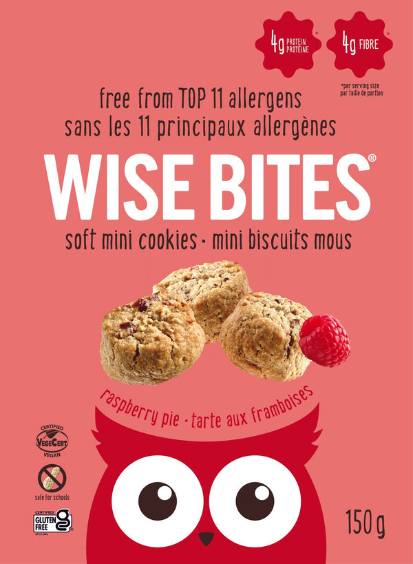 Raspberry Pie Soft Mini Cookies 4 Pack - Wise Bites