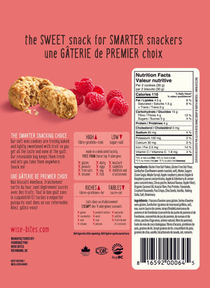 Raspberry Pie Soft Mini Cookies 4 Pack - Wise Bites