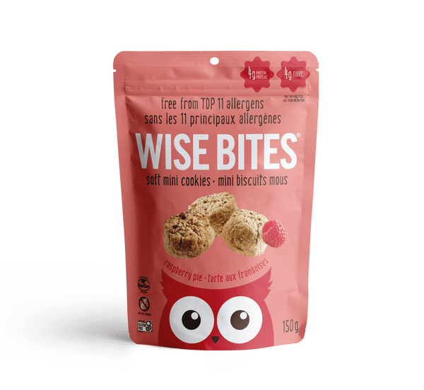 Raspberry Pie Soft Mini Cookies 4 Pack - Wise Bites