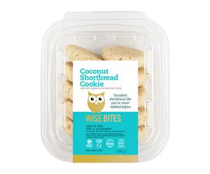 Coconut Shortbread Cookies - Vegan, GF - Wise Bites