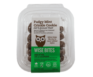Fudgy Mint Crinkle Cookies - Wise Bites