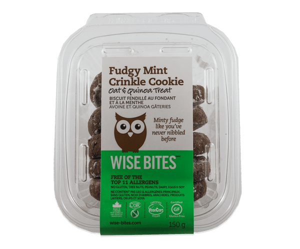 Fudgy Mint Crinkle Cookies - Wise Bites