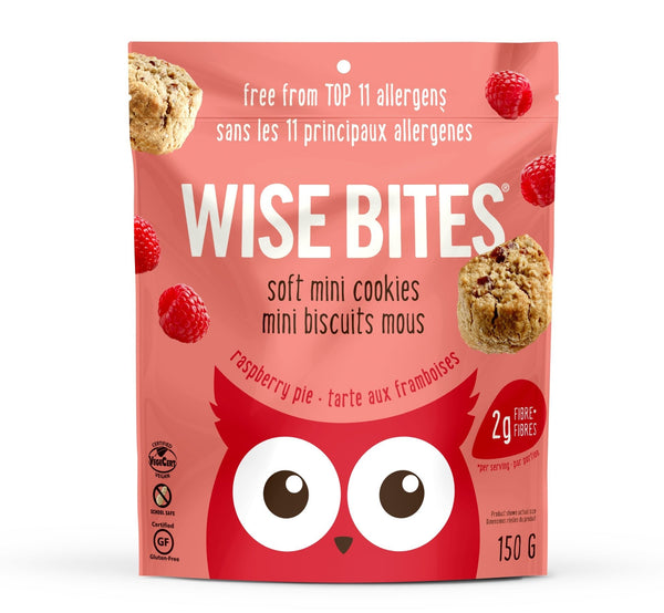 Raspberry Pie Soft Mini Cookies 4 Pack - Wise Bites
